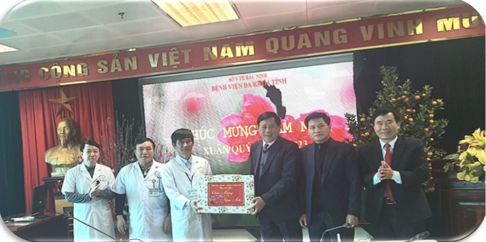 LÃNH ĐẠO TỈNH THĂM, TẶNG QUÀ TẾT BỆNH VIỆN ĐA KHOA TỈNH BẮC NINH