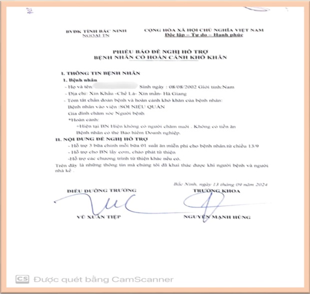 NGÂN HÀNG SUẤT ĂN TỪ THIỆN  – HÀNH TRÌNH KẾT NỐI, CHIA SẺ YÊU THƯƠNG VỚI NGƯỜI BỆNH KHÓ KHĂN