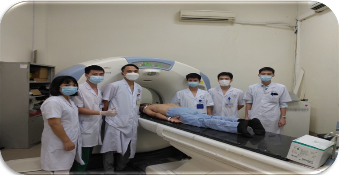 KHOA NỘI HÔ HẤP THỰC HIỆN THÀNH CÔNG SINH THIẾT  U PHỔI DƯỚI HƯỚNG DẪN CỦA CẮT LỚP VI TÍNH