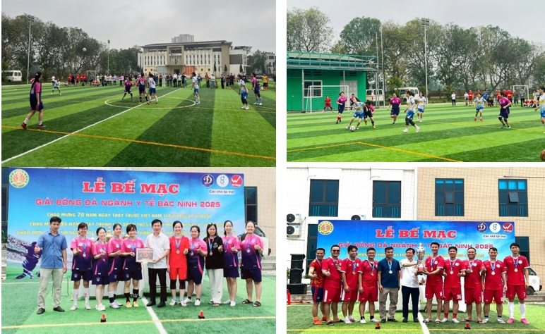 ĐỘI BÓNG ĐÁ NAM, NỮ BỆNH VIỆN ĐA KHOA TỈNH BẮC NINH TÍCH CỰC, HẾT MÌNH TRONG GIẢI ĐẤU CỦA NGÀNH