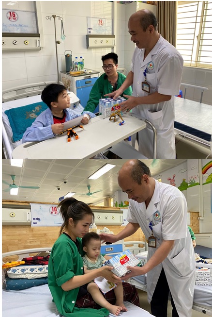 THĂM HỎI, ĐỘNG VIÊN VÀ TẶNG QUÀ BỆNH NHI NHÂN NGÀY QUỐC TẾ THIẾU NHI 1/6/2025