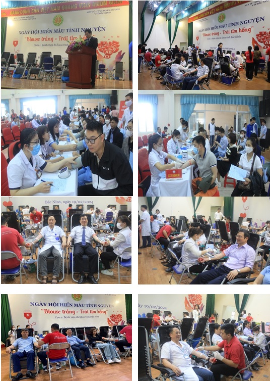 NGÀY HỘI HIẾN MÁU TÌNH NGUYỆN  “BLOUSE TRẮNG – TRÁI TIM HỒNG” TẠI CỤM 1  – BỆNH VIỆN ĐA KHOA TỈNH BẮC NINH