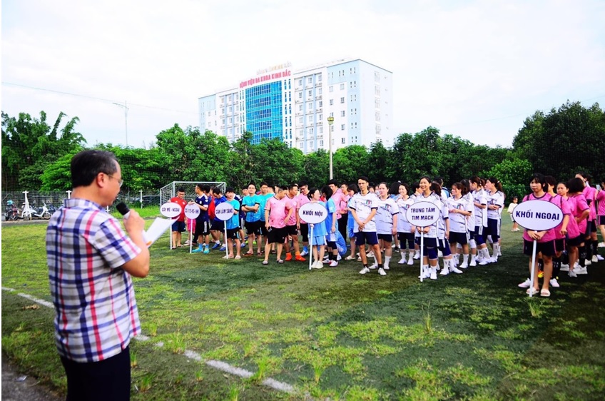 KHAI MẠC GIẢI BÓNG ĐÁ THƯỜNG NIÊN BỆNH VIỆN ĐK TỈNH BẮC NINH  LẦN THỨ VII NĂM 2023