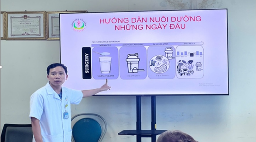TĂNG CƯỜNG PHỐI HỢP DINH DƯỠNG TRONG  CHĂM SÓC NGƯỜI BỆNH PHẪU THUẬT UNG THƯ ĐƯỜNG TIÊU HÓA